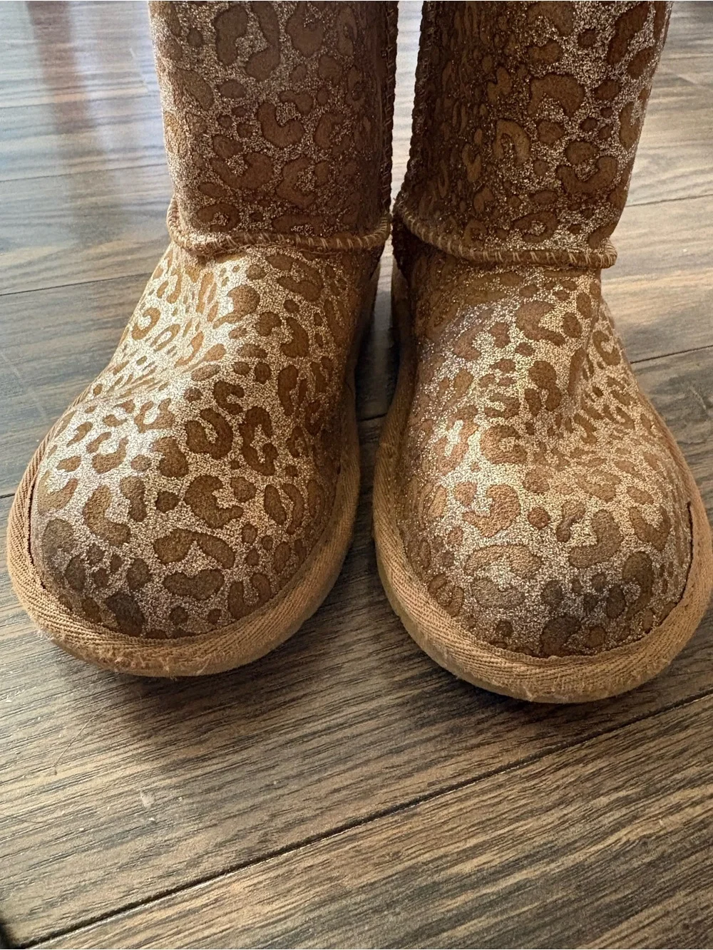UGG Leopard Boots Girls New Classic Size 13